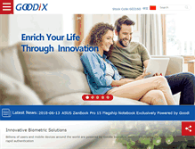Tablet Screenshot of goodix.com